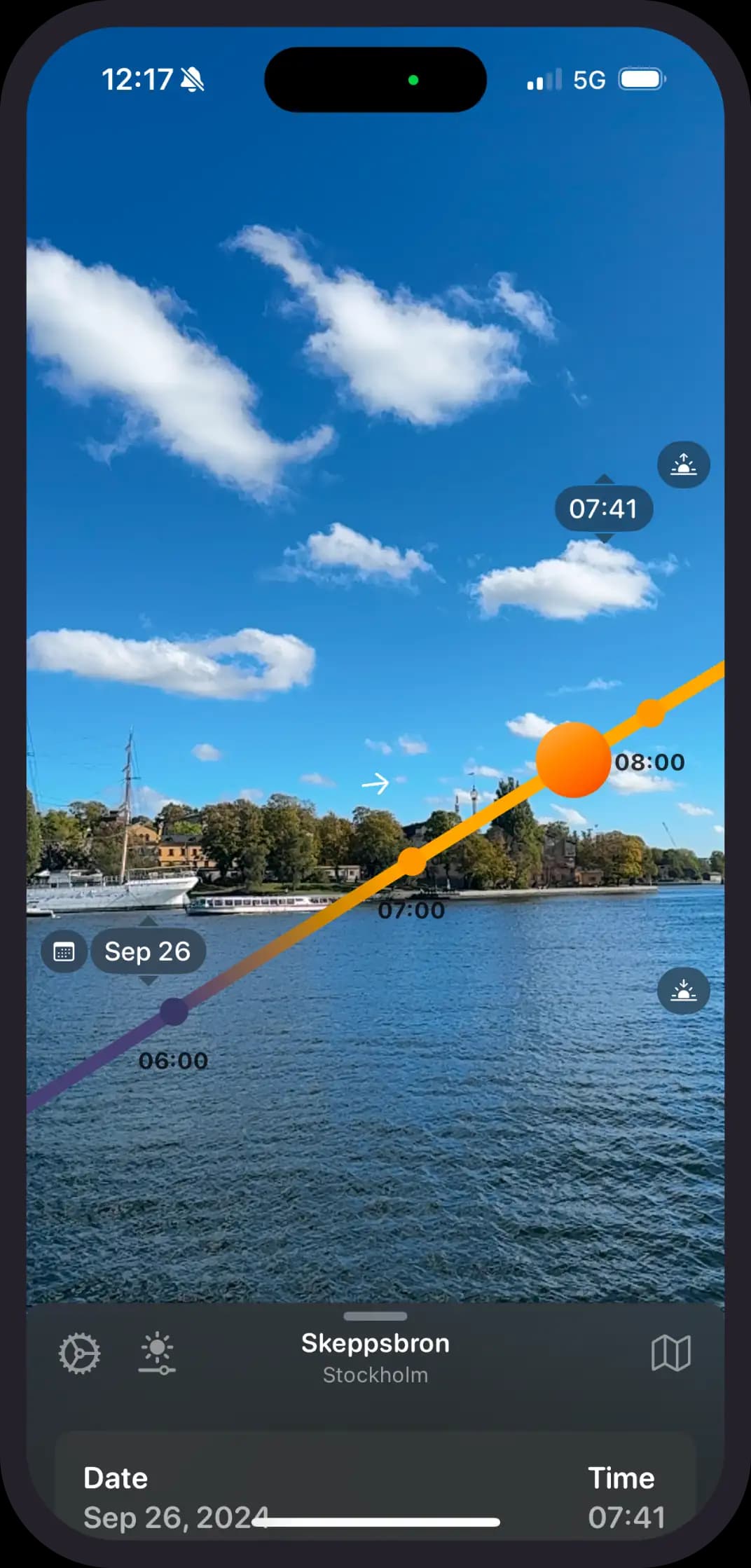 Sun AR app